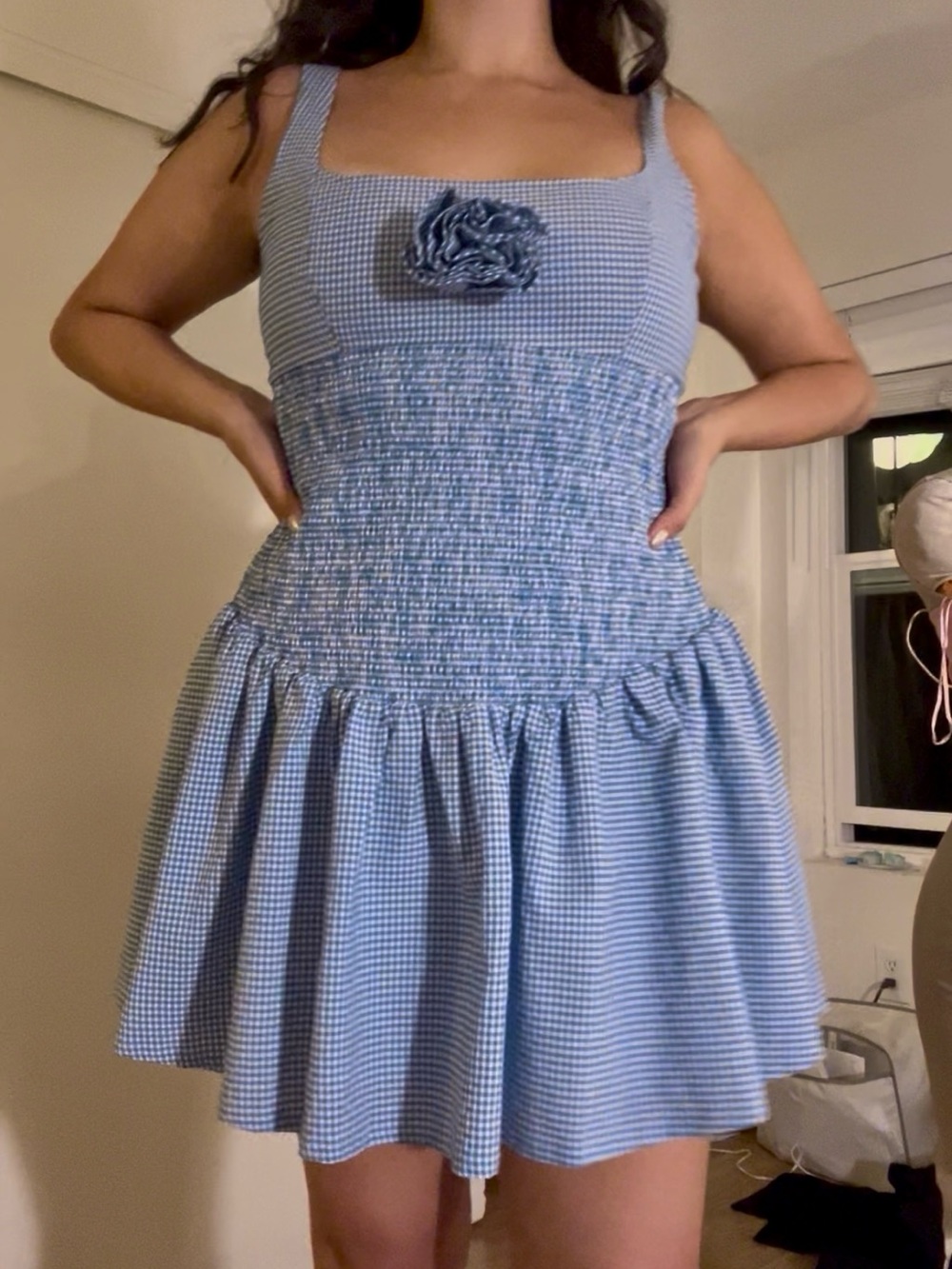 Gingham mini dress -  by Maeve for Anthropologie